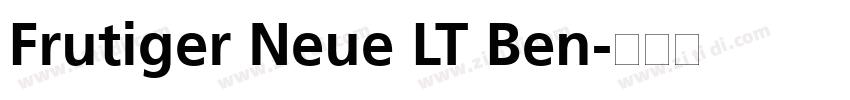 Frutiger Neue LT Ben字体转换